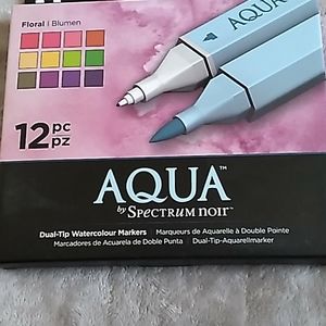 Spectrum Noir-Aqua-Floral-Dual Tip Watercolor Mar